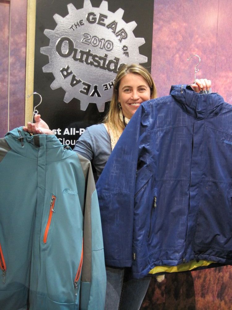 Cloudveil’s Donna Veraguth shows off the new Hoback and Stettner insulated jackets.jpg