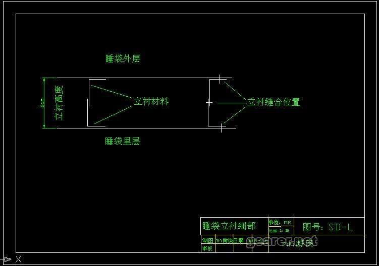 立衬细部工艺结构